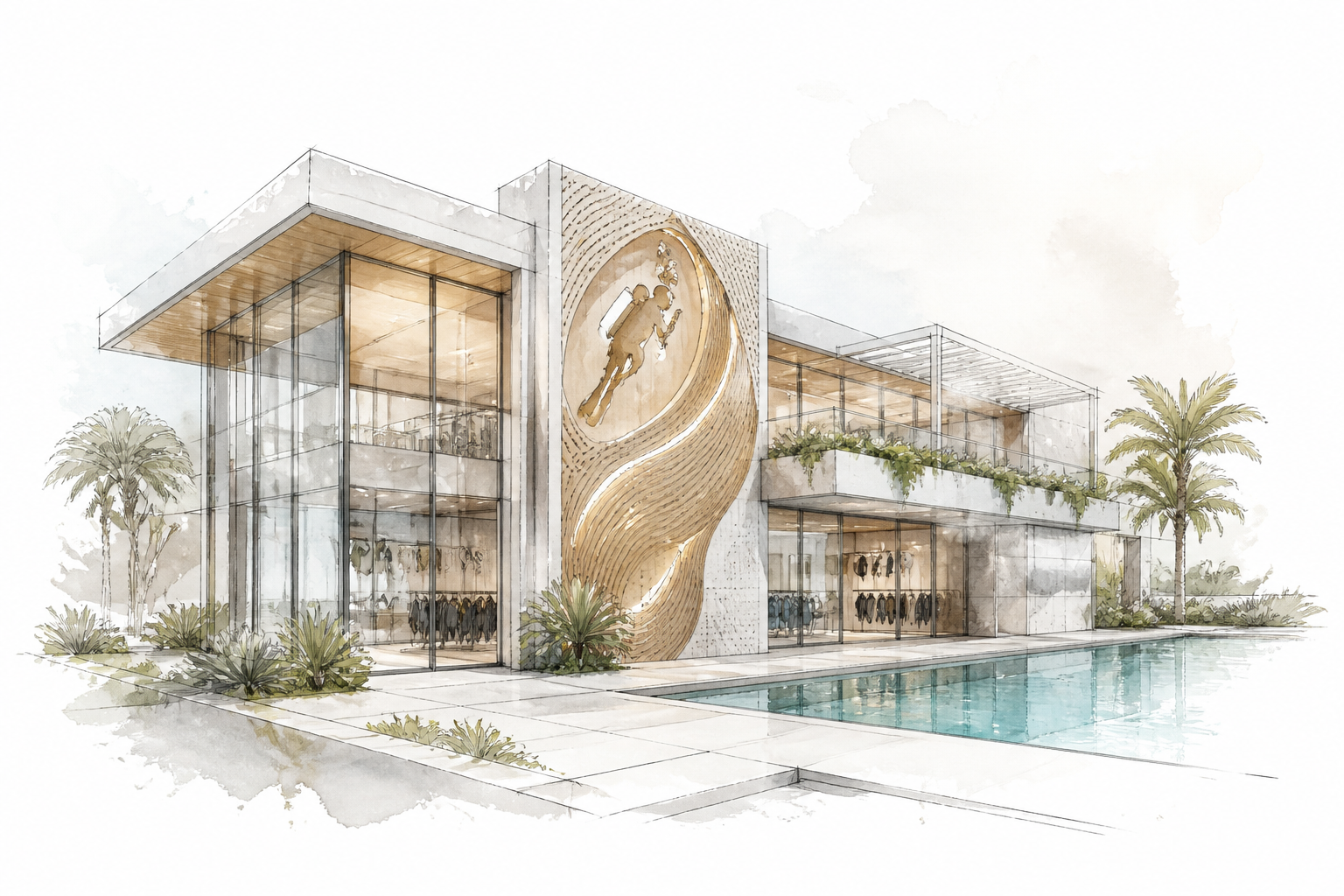 Diving Center with Own Pool Financial Model