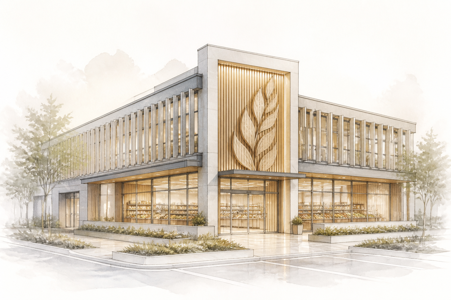 Grocery Retail Chain with Management Overhead Financial Model